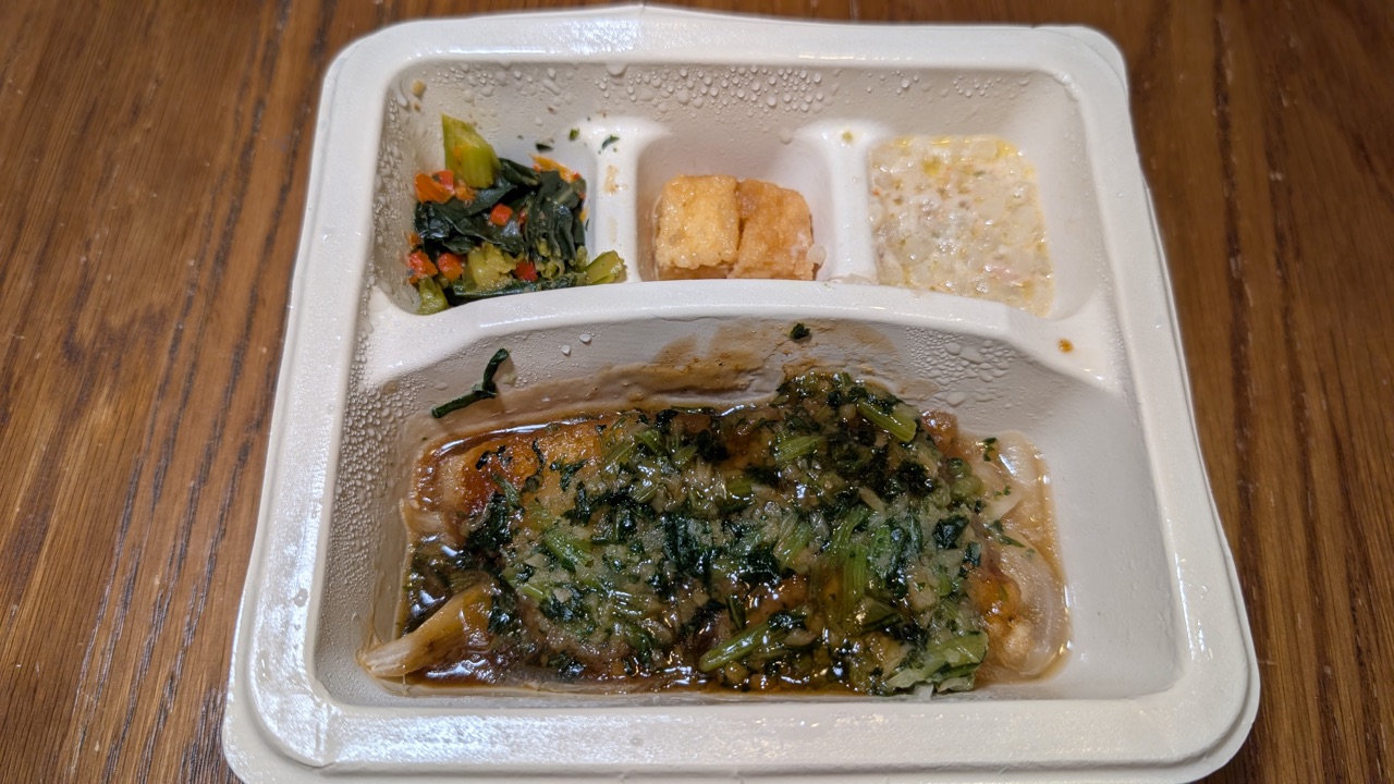 温め後の白身魚の生姜醤油